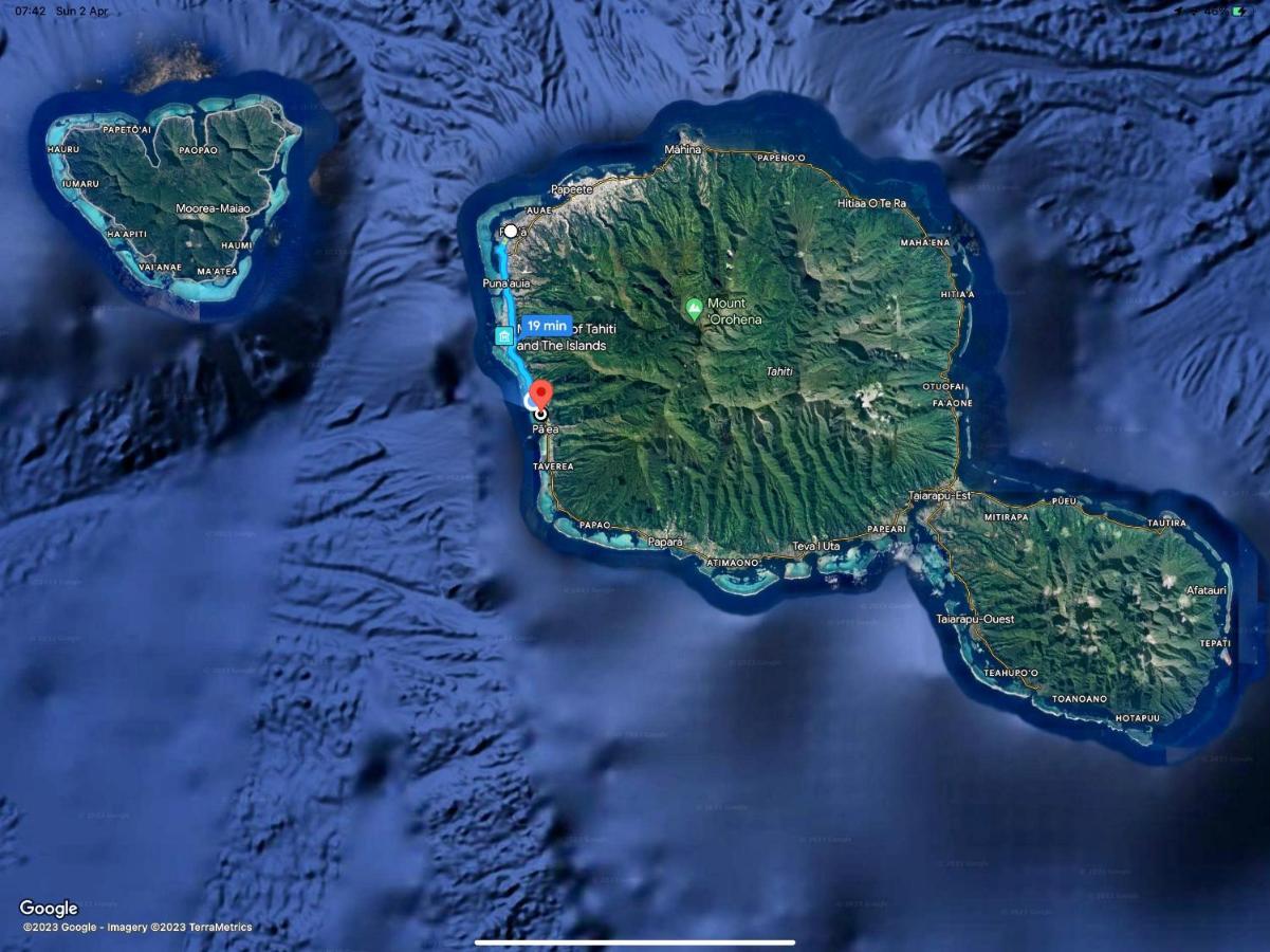 Superbe Bord De Mer, Acces Lagon Et Piscine Privee Paea Eksteriør bilde